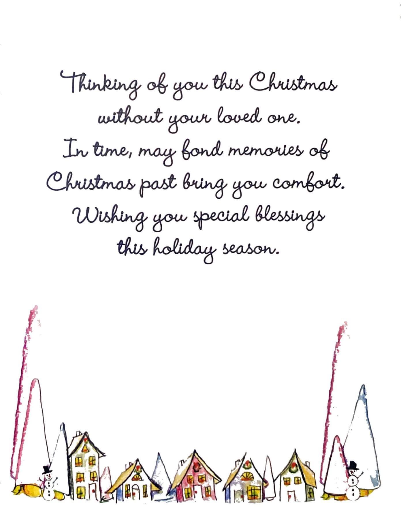 My Hope Path Christmas Grief Card inside
